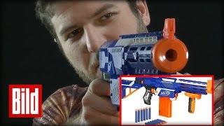 NERF: N-Strike Elite Retaliator - 4 in 1 mit 20 Meter Schuss (Test/Handson)