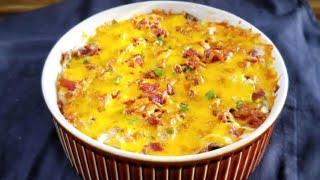 BEST LOADED BAKED POTATO CASSEROLE / Perfect SIDE Dish / How to make  