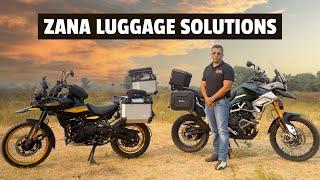 Zana Motorcycles luggage solutions for Royal enfield himalayan 450 and Triumph tiger 900