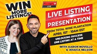 *LIVE* Real Estate Agent Listing Presentation with Aaron Novello & Jessica Nelson