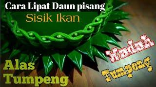 Lipat Daun Pisang Sisik Ikan || Alas Tumpeng #2 @lutficarving