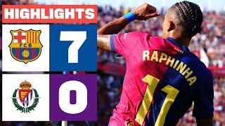 FC BARCELONA 7 - 0 REAL VALLADOLID CF | HIGHLIGHTS LALIGA EA SPORTS