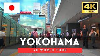 Japan 2024 - 1 Hour Yokohama 4K Summer Walking Tour, Japan Street Walk｜4K HDR 60fps