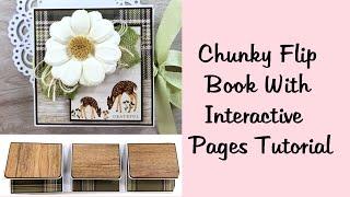 Chunky Mini Flip Book With Interactive Pages Tutorial Polly's Paper Studio