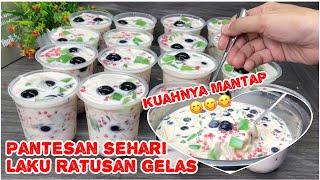 PANTES SELALU RAME DAN HABIS‼️ TERNYATA INI RESEP RAHASIA KUAH CREAMI ES JELLY SULTAN KEKINIAN VIRAL