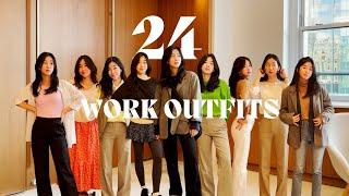 24 Days of Realistic Outfits I Actually Wore to Work | Corporate Outfit Ideas, Simple and Casual!