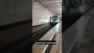ПОЧЕМУ новые поезда метро стоят на жд вокзале?  #метро #москва #транспорт #факты
