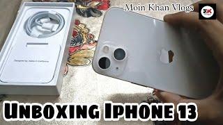 Unboxing Iphone 13 Starlight // White // Apple // Moin Khan Vlogs