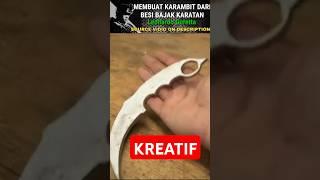 SpektakulerMembuat pisau karambit dari alat bajak karatan⁉️