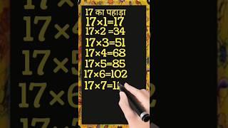 सीखें आसानी से 17 का पहाड़ा हिंदी में | 17 Ka Pahada | New Learn Table of 17 in Hindi {Update 2023 