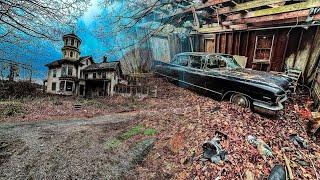 Creepy Victorian Mansion Abandoned For Decades-Found Antique Cadillac/Huge Vulture Inside Mansion!