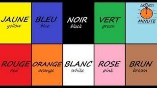 Learn French with Jublie2 - French Colors @The French Minute