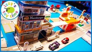 HAMBURGER TOWN TOMICA CITY!! Cars  with Hot Wheels TOMY and more!