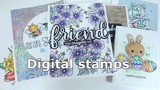 How to use digital stamps - clearly besotted