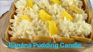 DIY Banana Pudding Dessert Candle Pan