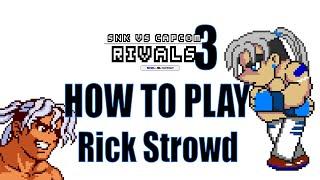 SNK vs CAPCOM 3 - RIVALS - HOW TO PLAY - Rick Strowd #Rick #3rdstrike #snkvscapcom #fatalfury