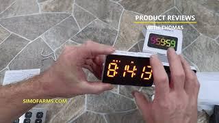 Rechargeable Timers，Digital Kitchen Timer with 10 Dynamic RGB Color