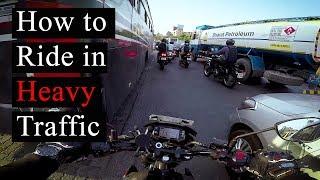 How to Ride in Heavy Traffic | Praks Bikers Guide | Beginners