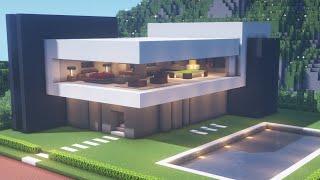 Minecraft Tutorial | Modern House | Gracium - Modern City #9