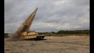 M1150 Assault Breacher Vehicle Fires M58 Mine Clearing Line Charge