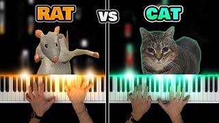 Rat Dance vs Spinning Cat | PIANO BATTLE