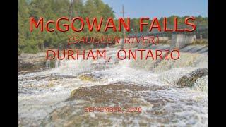 McGowan Falls On The Saugeen River In Durham, Ontario (September, 2020)