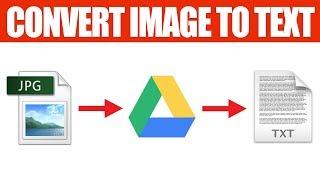 How to Convert Image to Text for free with Google Drive