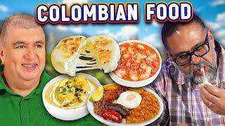 Mexican Dads Try COLOMBIAN Food for the FIRST time!