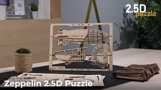 Zeppelin 2.5D Puzzle | DIY Wooden model