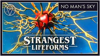10 Strangest Lifeforms in No Man's Sky | Living Frigates and Multi-tools?