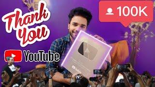 Unboxing 100k Silver Play Button | Thanks youtube family Youtube Creator Award @Pethobbieshindi