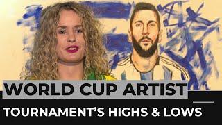 Artist Carling Jackson captures FIFA World Cup legends