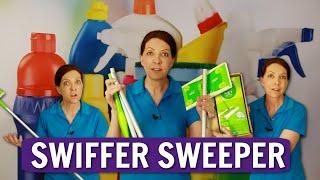 Swiffer Sweeper Dry and Wet Mop Product Review | How to Mop Hardwood Floors