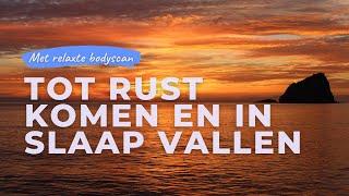 Tot rust komen en in slaap vallen | Eenvoudige slaapmeditatie met kalmerende yoga nidra bodyscan