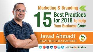 15 Marketing & Branding Best Practices for small business 2018 Javad Ahmadi