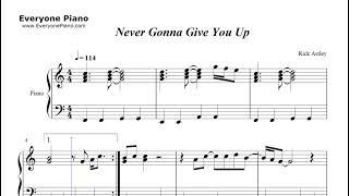 Never Gonna Give You Up-C Major-Easy Version-Rick Astley Sheet Music Download