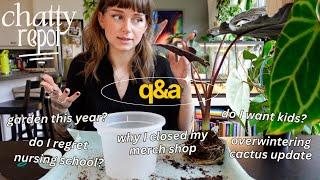 🪴 repotting & answering your questions 🪴