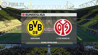 FIFA 21 Dortmund Vs  FSV Mainz 05 | Full Next-Gen On Pc