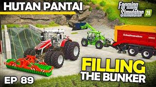 FILLING OUR FIRST BUNKER | Farming Simulator 25 - Hutan Pantai | Episode 89