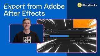 Exporting After Effects compositions (Tutorial)