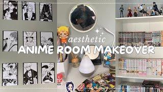 anime room makeover AESTHETIC ️ manga wall, ikea haul, anime decor, pinterest inspired (minimal)