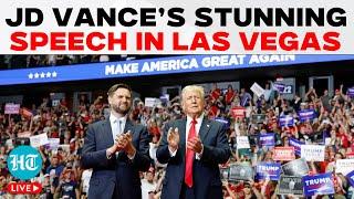 LIVE | JD Vance Holds Campaign Rally In Las Vegas | Trump Vs Kamala | U.S Election 2024