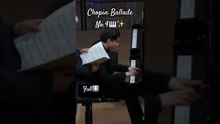 Playing Chopin Ballade in f minor for a masterclass!