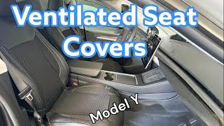 Tesla Model Y Cooling Seat Covers By Tylard | Ventilated Seat Upgrade!