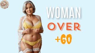 Natural Older Woman Over 60 Attractively Dressed Classy| Fashion Tips for Women Over 60 #3