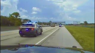 FHP Action-Packed Pursuit Ends with PIT Maneuver | Palm Beach County, FL