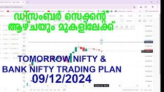 ഡിസംബർ സെക്കന്റ് ആഴ്ചയും മുകളിലേക്ക്  | tomorrow trading plan 09/12/2024 AFTER OPTION TRADE