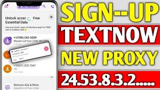 How to create textnow account 2024 | textnow area code problem | textnow sign up problem fix 2024