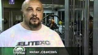 Milan "Strongman" Jovanovic on RTS ( Serbian national TV).avi