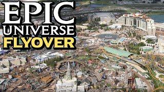 4K Universal Epic Universe Construction Flyover - September 2024